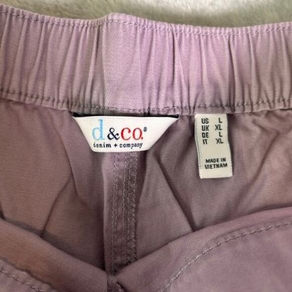 NWOT Denim & Co. Pull On Pants Womens Large EasyWear Twill Straight Leg Minimal - Picture 4 of 9